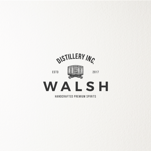 Moonshine logo with the title 'Logo for a distillery'