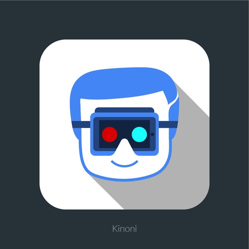 Virtual design with the title 'Icon for virtual reality app'
