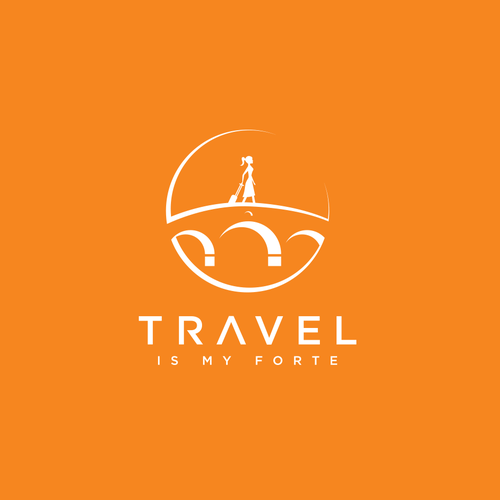 Magnet logo with the title 'Travel Is My Forte'