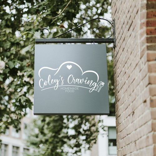 Homemade logo with the title 'Logo Concept for homemade food'