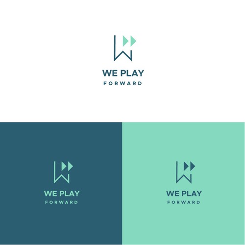 Forward logo with the title 'Minimalistic Logo For We Play Forward'