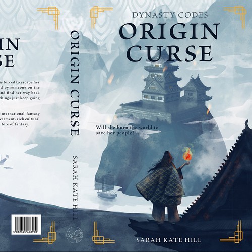 Fire book cover with the title 'Origin Curse'