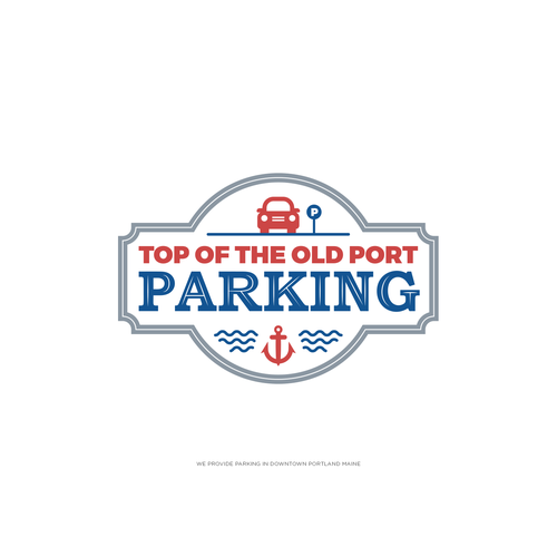 Anchor logo with the title 'Parking Lot Logo'
