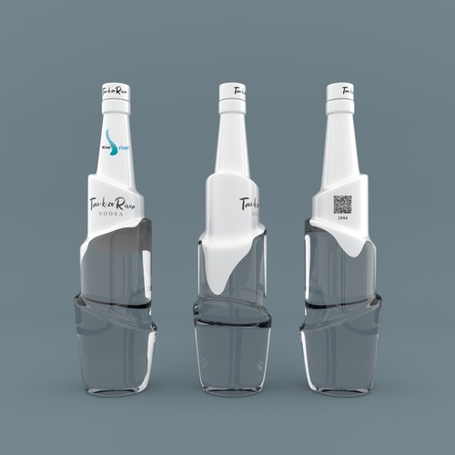 Vodka label with the title 'Vodka bottle'