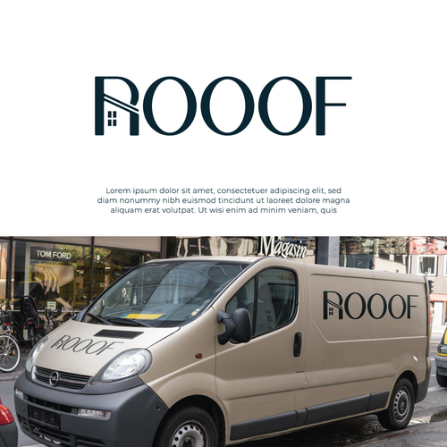 Roof design with the title 'Logo for a property development company'