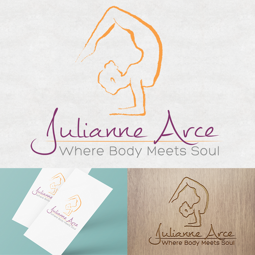 Yoga studio design with the title 'Personal Yoga Logo Design'