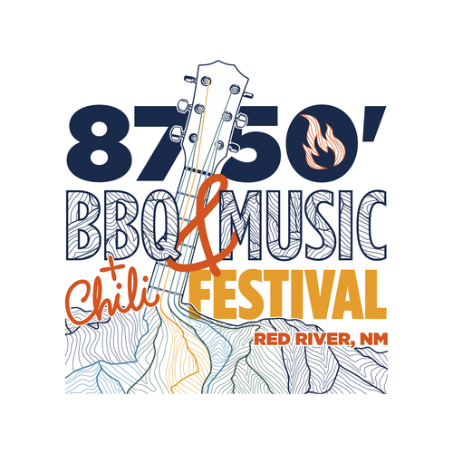 T-shirt with the title '8750' Music & BBQ Festival'