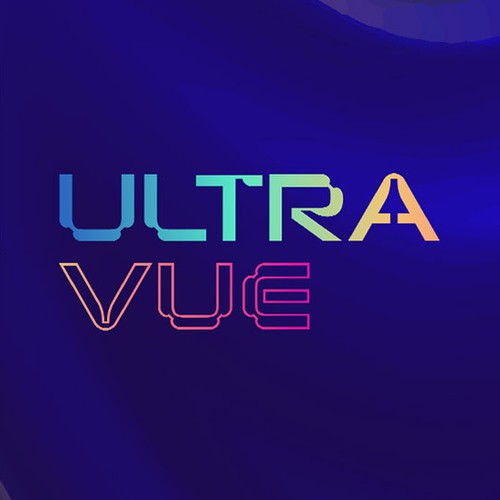 Typography brand with the title 'UltraVue'