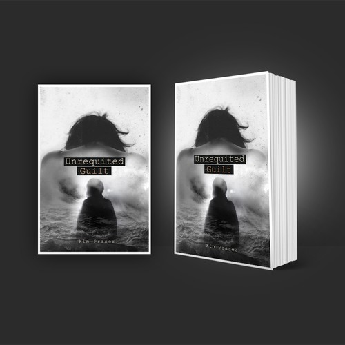 Death design with the title 'Creating a book cover novel on the subject of suicide, guilt and remorses'