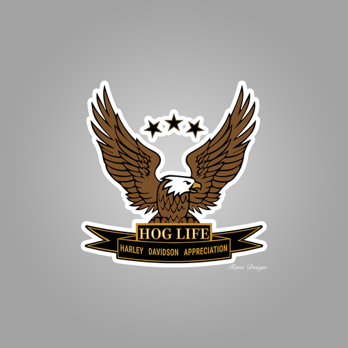 Hog design with the title 'HOG LIFE main logo'
