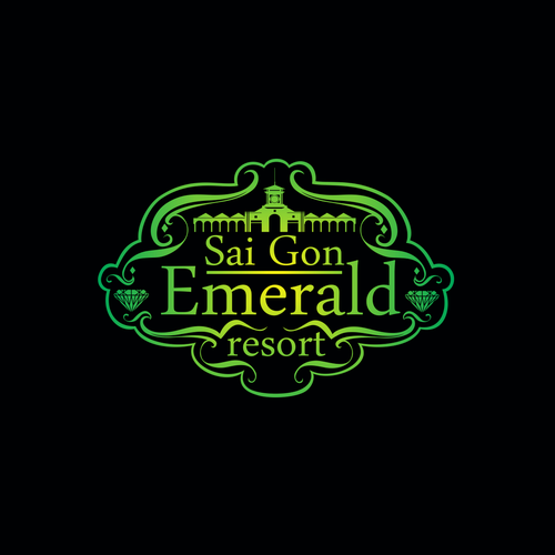 Emerald logo with the title 'Sai Gon Emerald Resort needs a new logo'