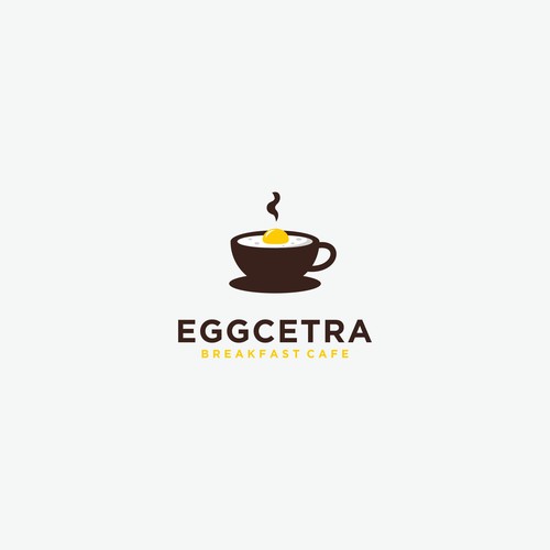 Breakfast design with the title '"New Breakfast cafe needs a logo + business card"'