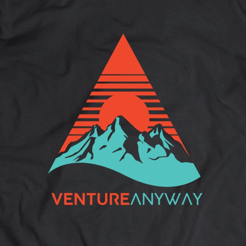 Outdoor t-shirt with the title 'Venture Anyway'
