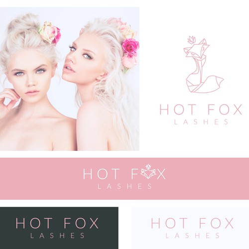 Eyelash design with the title 'HotFox Lashes'