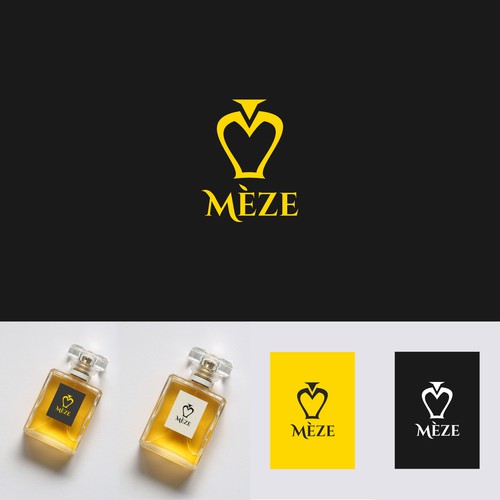 Perfume logo with the title 'Logo concept for Meze (unOfficial)'