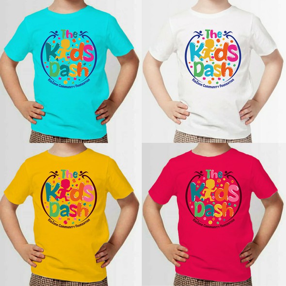 Kids' t-shirt with the title 'The Kids Dash'