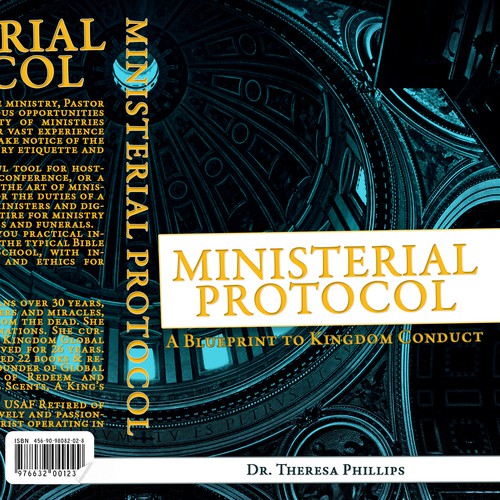 Church book cover with the title 'Ministerial Protocol'