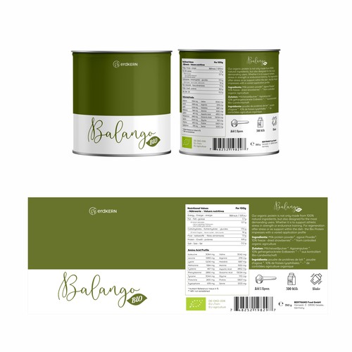 Canister design with the title 'Minimal Canister Feminine Concept'