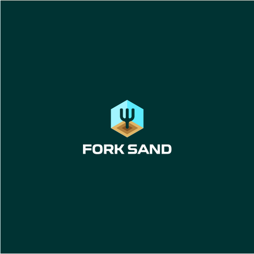 Hexagon brand with the title 'Bold Logo for Fork Sand'