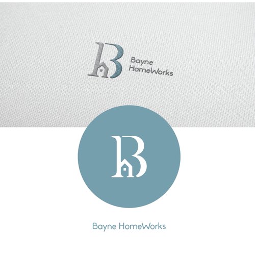 Home brand with the title 'Logo concept Home Renovation and Real Estate'