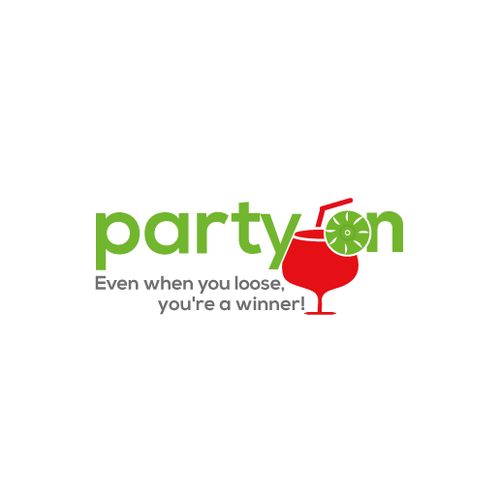 Alcohol logo with the title 'Like Party Games? Us Too! Help Us Spread The Word!'