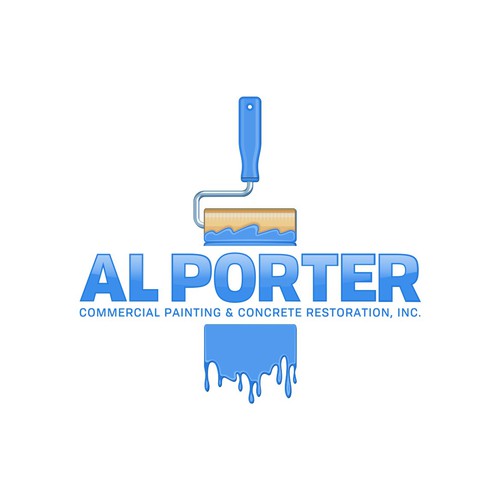 Restoration logo with the title 'Fresh logo for commercial painting and concrete restoration company.'