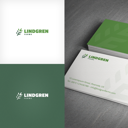 Wheat logo with the title 'Logo concept for a family farm'