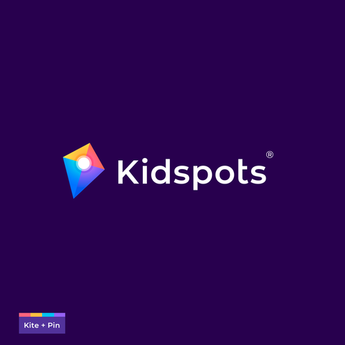 Kite design with the title 'Kidspots logo'
