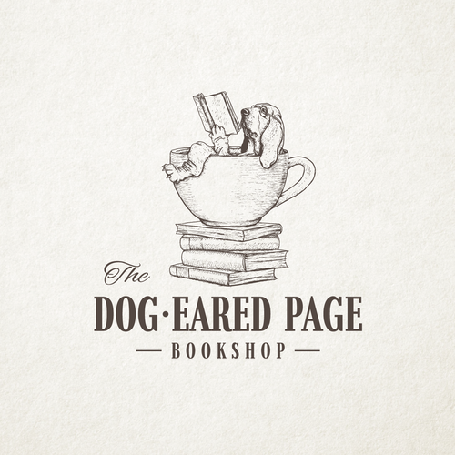 Page design with the title 'The Dog-Eared Page'