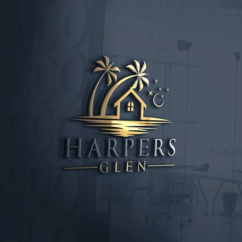 Management brand with the title 'Real estate logo'