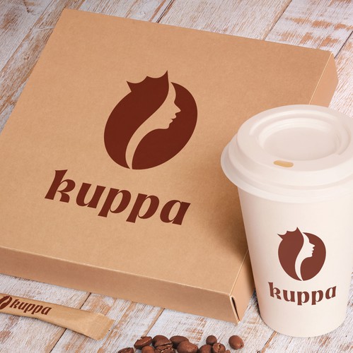 Queen design with the title 'Coffee Queen Logo Design'