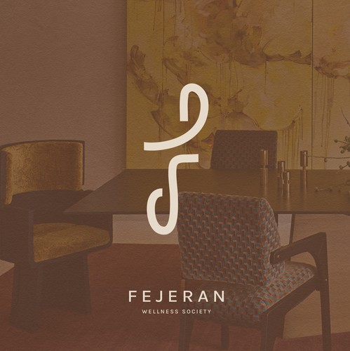 Modern design with the title 'Unique Monogram for Fejeran Wellness Society'
