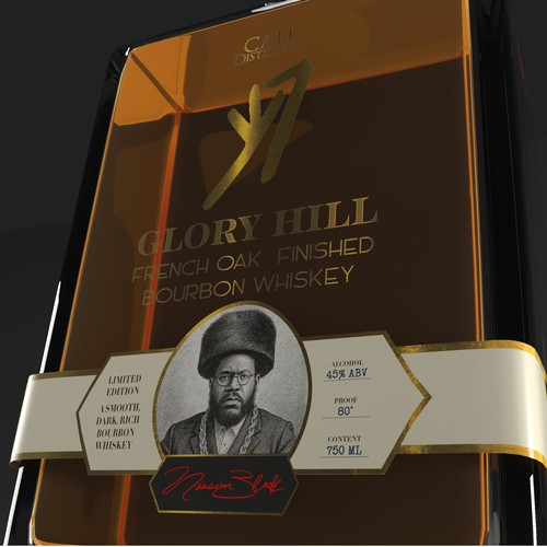 Product label with the title 'label design'