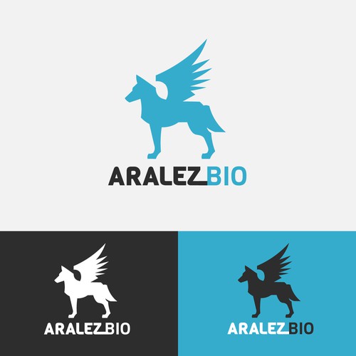 Wolf brand with the title 'Powerful Logo for Medical/Pharmaceutical Co.'