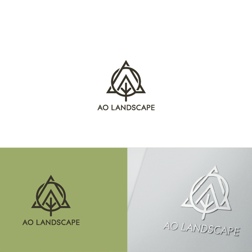 Environmental logo with the title 'Landsape design '