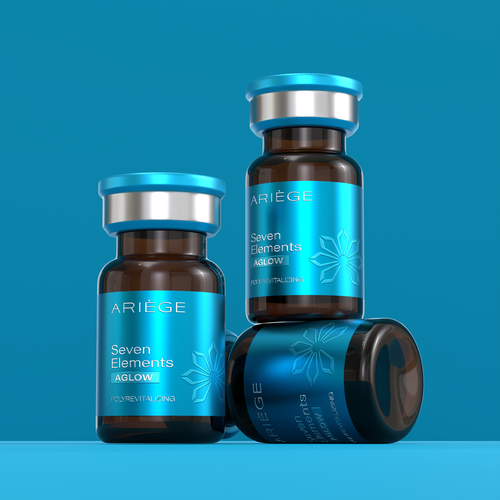 Beauty label with the title 'skin booster packaging for professional use'