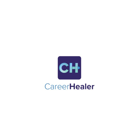 标题为“CareerHealer标志设计”的愈合标志