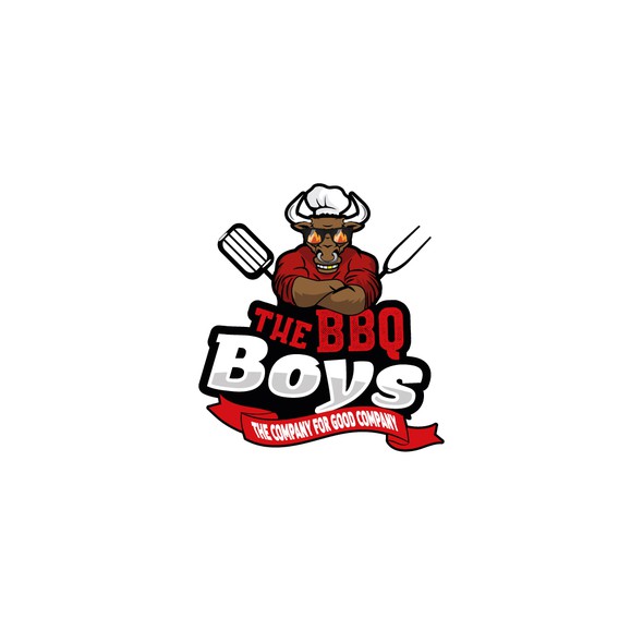 Boy logo with the title 'The BBQ Boys'