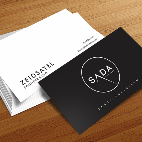 Black and white brand with the title 'Logo Concept for business management consultancy & real estate development company '