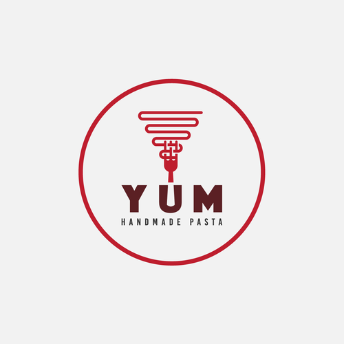 Noodle logo with the title 'YUM'
