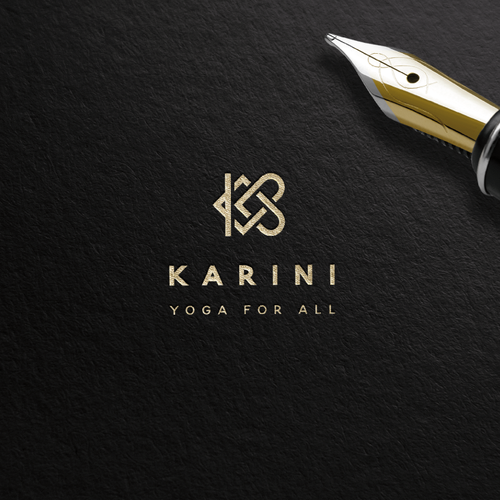 Yoga logo with the title 'karini yoga'
