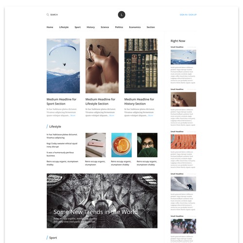 News website with the title 'News 4 good'