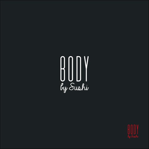 Slim logo with the title 'Body by Sushi'