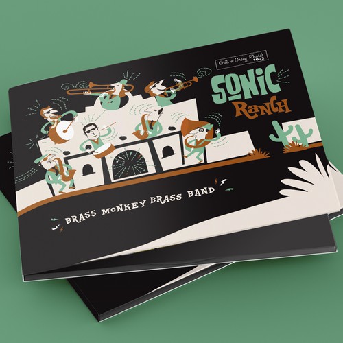 CD cover design with the title 'CD cover artwork'