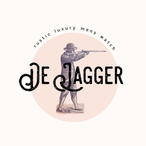 Hunter design with the title 'Logo for a rustic watch brand De Jager'