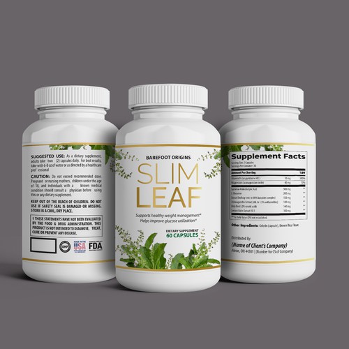 Leaf label with the title 'Slim Leaf'