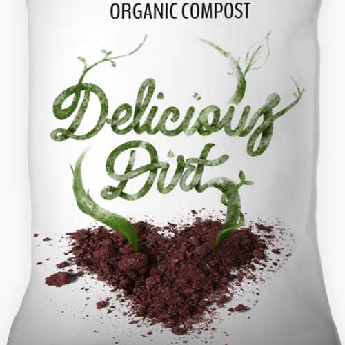 Creative packaging with the title 'Fun package design for compost'