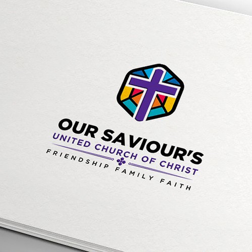 Cross brand with the title 'Our Savior's UCC Church'