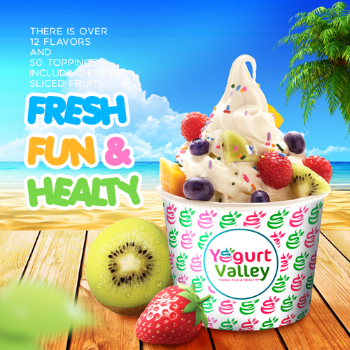 Yogurt logo with the title 'Yoghurt Valley'