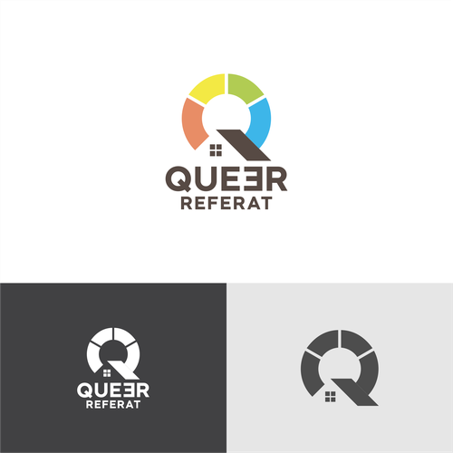 Student logo with the title 'Logo Concept for Queer'